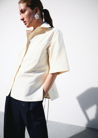 MANGO Bluse 'Beta' in Beige