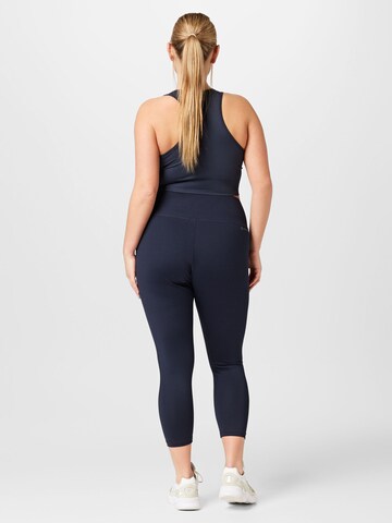 ADIDAS PERFORMANCE Skinny Workout Pants 'Essentials High-Waisted ' in Blue