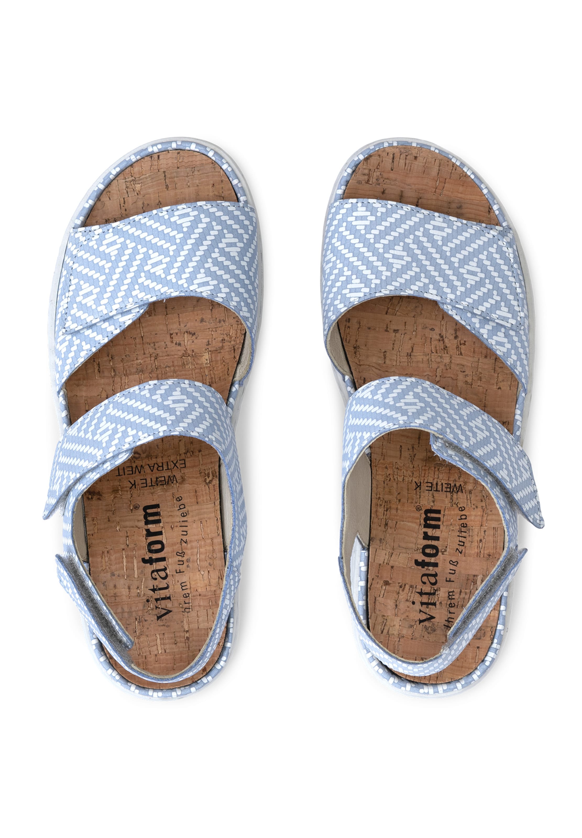 VITAFORM Sandale in Blau