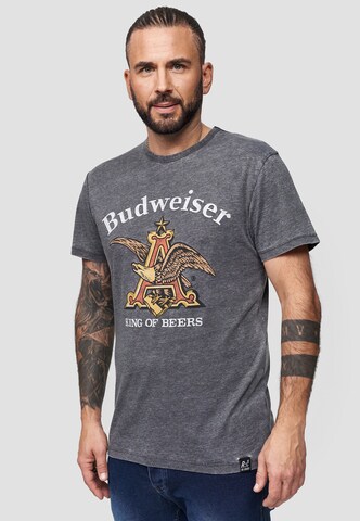Recovered Shirt 'Budweiser Eagle' in Grey