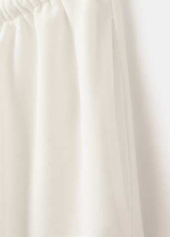 MANGO TEEN Wide leg Pants 'Linenpo' in White