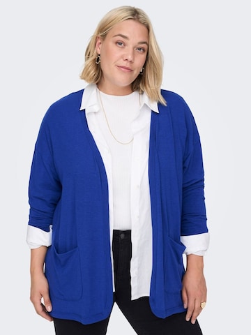 ONLY Carmakoma Knit Cardigan in Blue