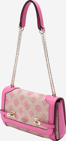 GUESS Skuldertaske 'LORALEE' i pink