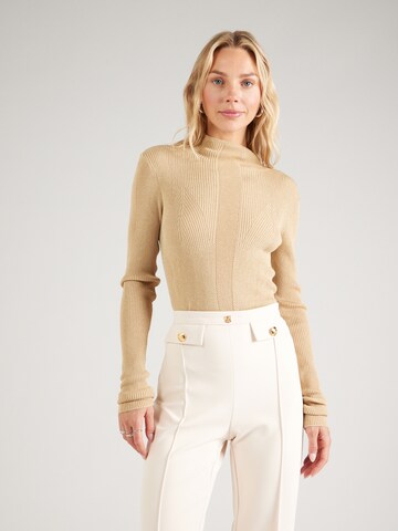 Pull-over PATRIZIA PEPE en or : devant
