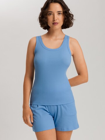 Hanro Top ' Sleep & Lounge ' in Blue: front