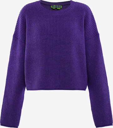 Pull-over Libbi en violet : devant