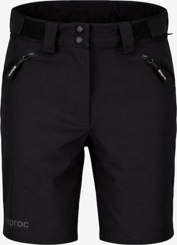 deproc Slimfit Outdoorbroek in Zwart: voorkant