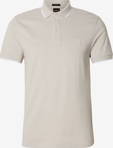 pilka BOSS Marškinėliai 'Passertip': priekis