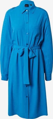 PINKO Shirt Dress in Blue: front