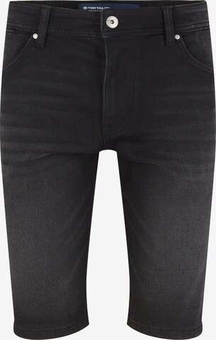 TOM TAILOR Slimfit Shorts 'Josh' in Schwarz: predná strana