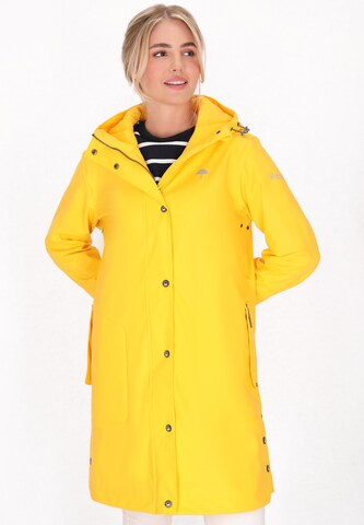 Manteau fonctionnel Schmuddelwedda en jaune : devant