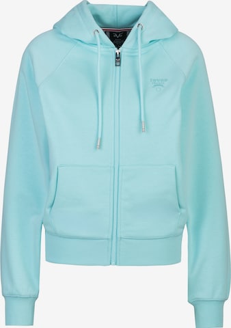 19V69 ITALIA Zip-Up Hoodie 'Karana' in Blue: front