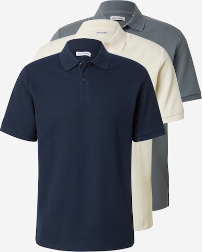 JACK & JONES Paita 'AUSTIN' koossa S värissä yönsininen / basaltinharmaa / valkoinen, Tuotenäkymä