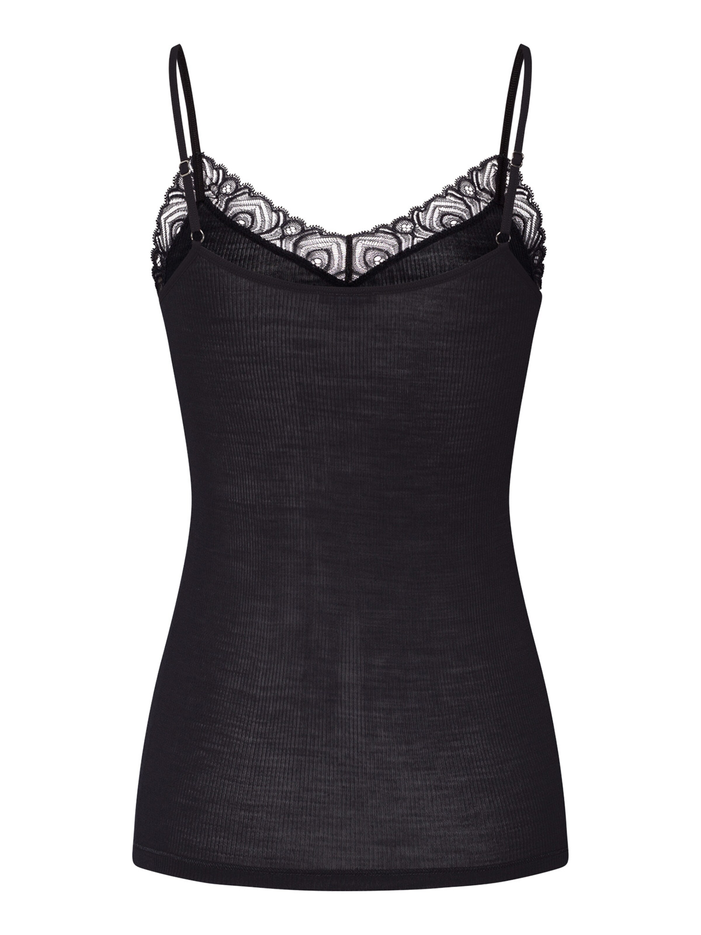 Haut ' Woolen Lace ' Hanro en noir