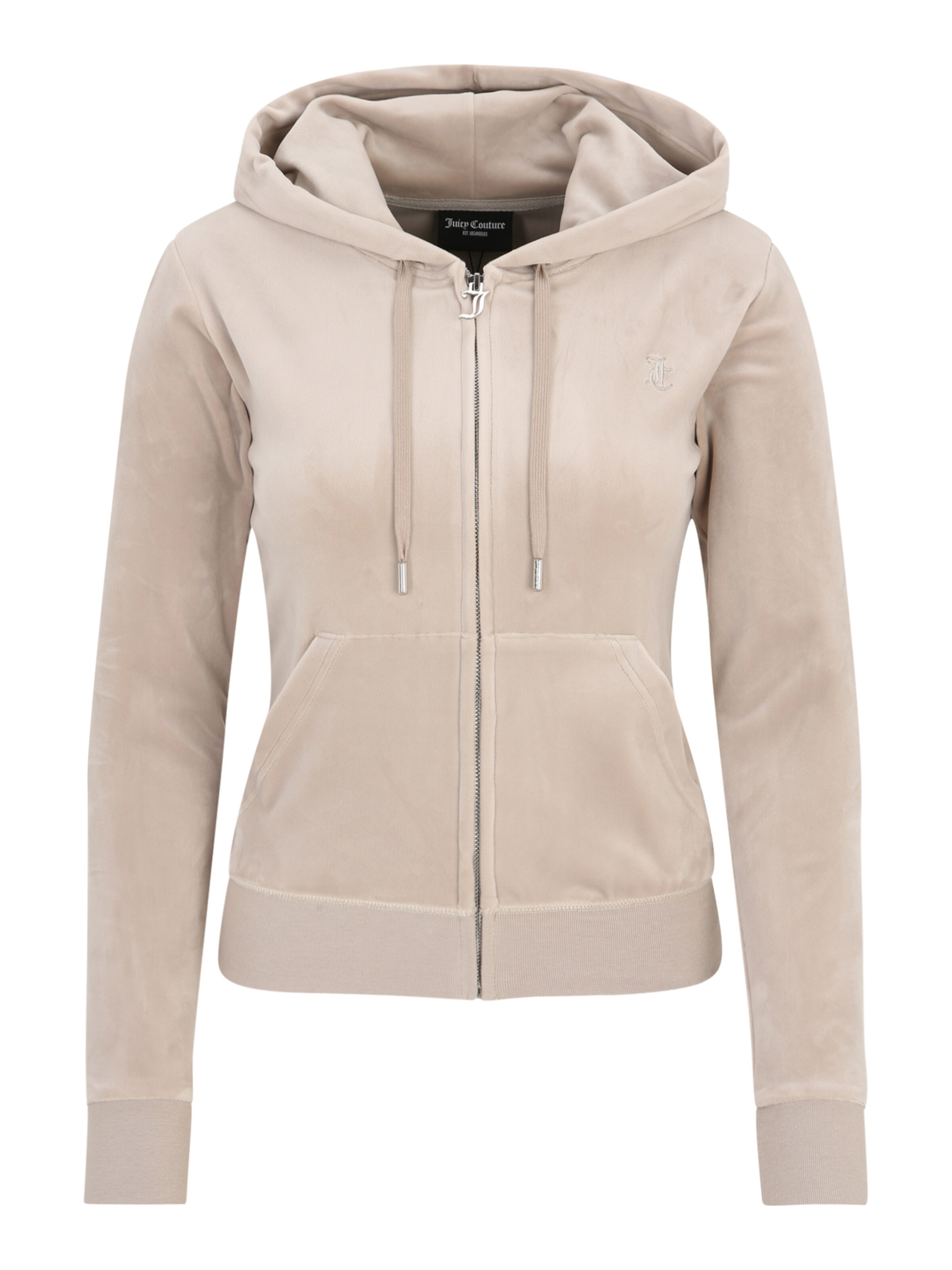 Juicy Couture Tall Sweatvest 'ROBERTSON' in Beige: voorkant