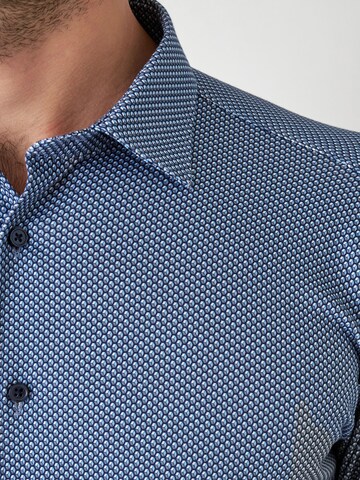 DESOTO Slim fit Overhemd in Blauw