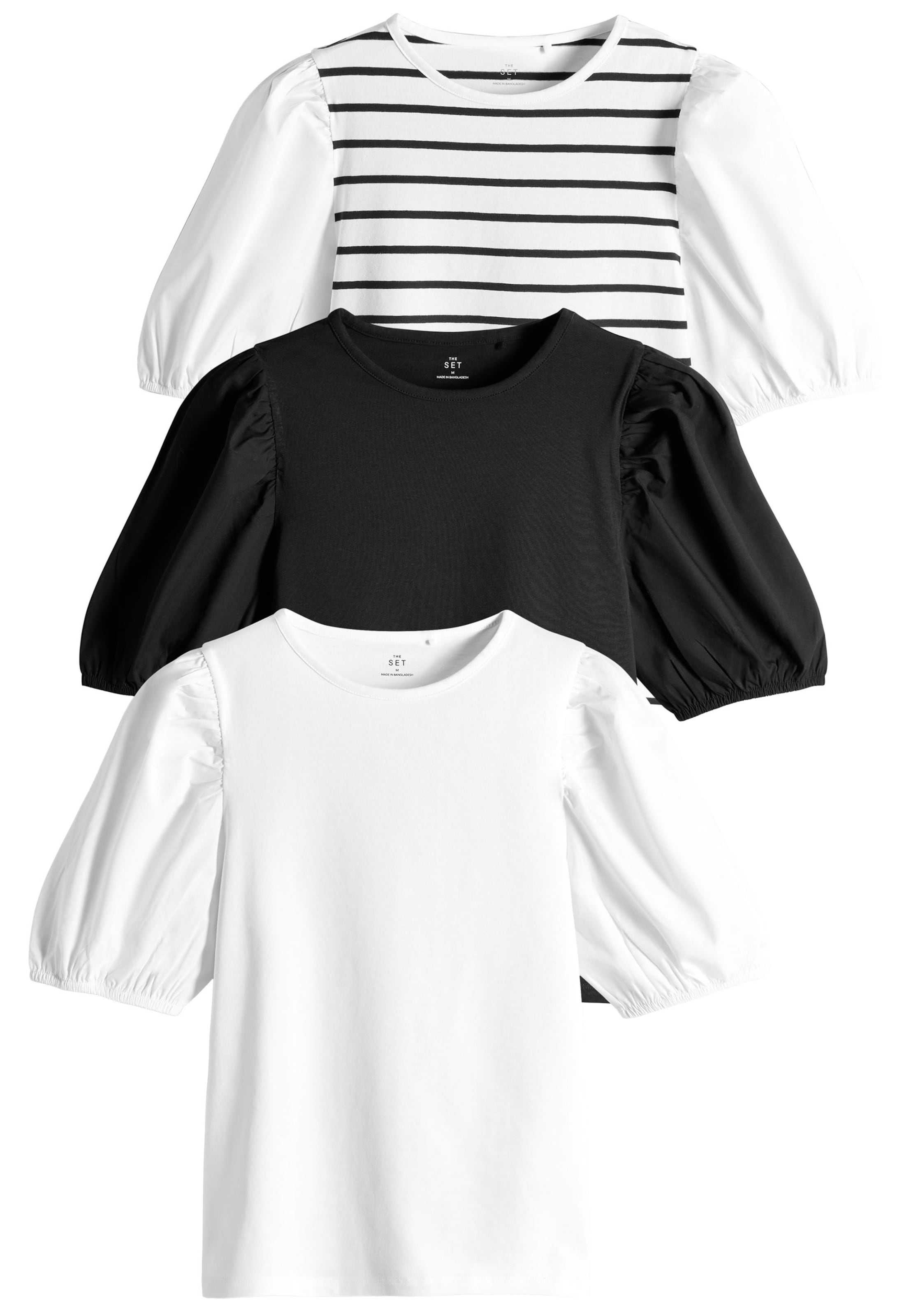 The Set - Camiseta en negro: frente