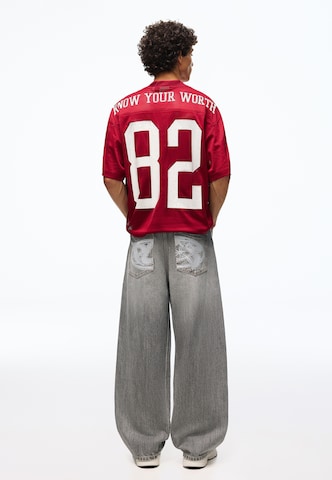 Bershka Barrel Jeans i grå