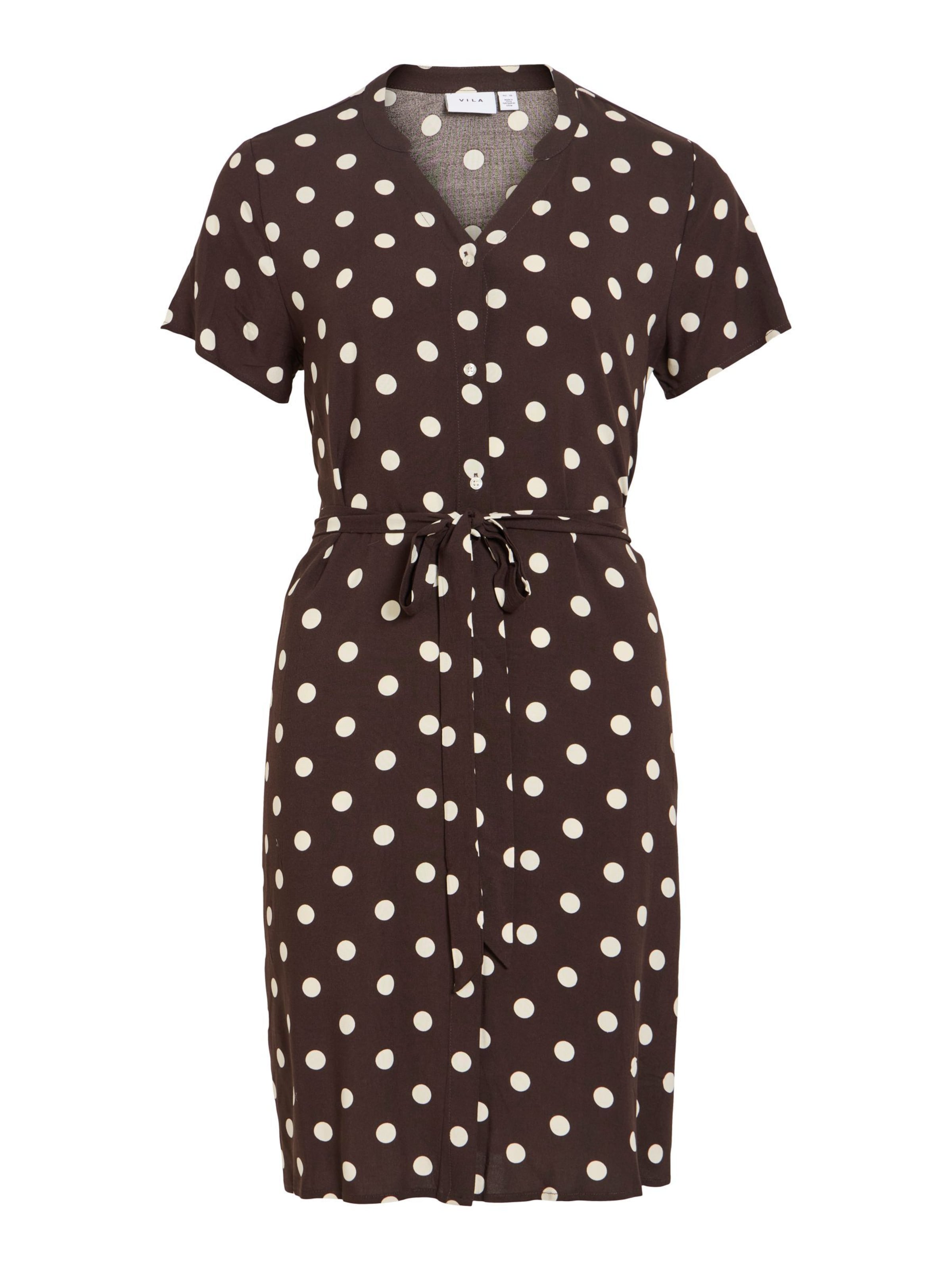 Robe-chemise 'VIIda Paya' VILA en marron : devant