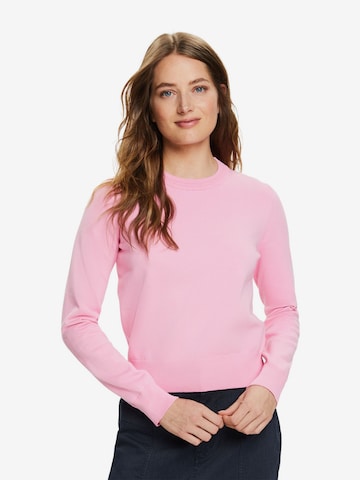 Sweat-shirt ESPRIT en rose : devant