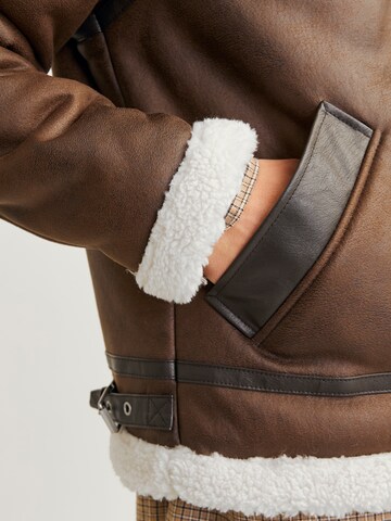 JACK & JONES Winter Jacket 'JORCole' in Brown
