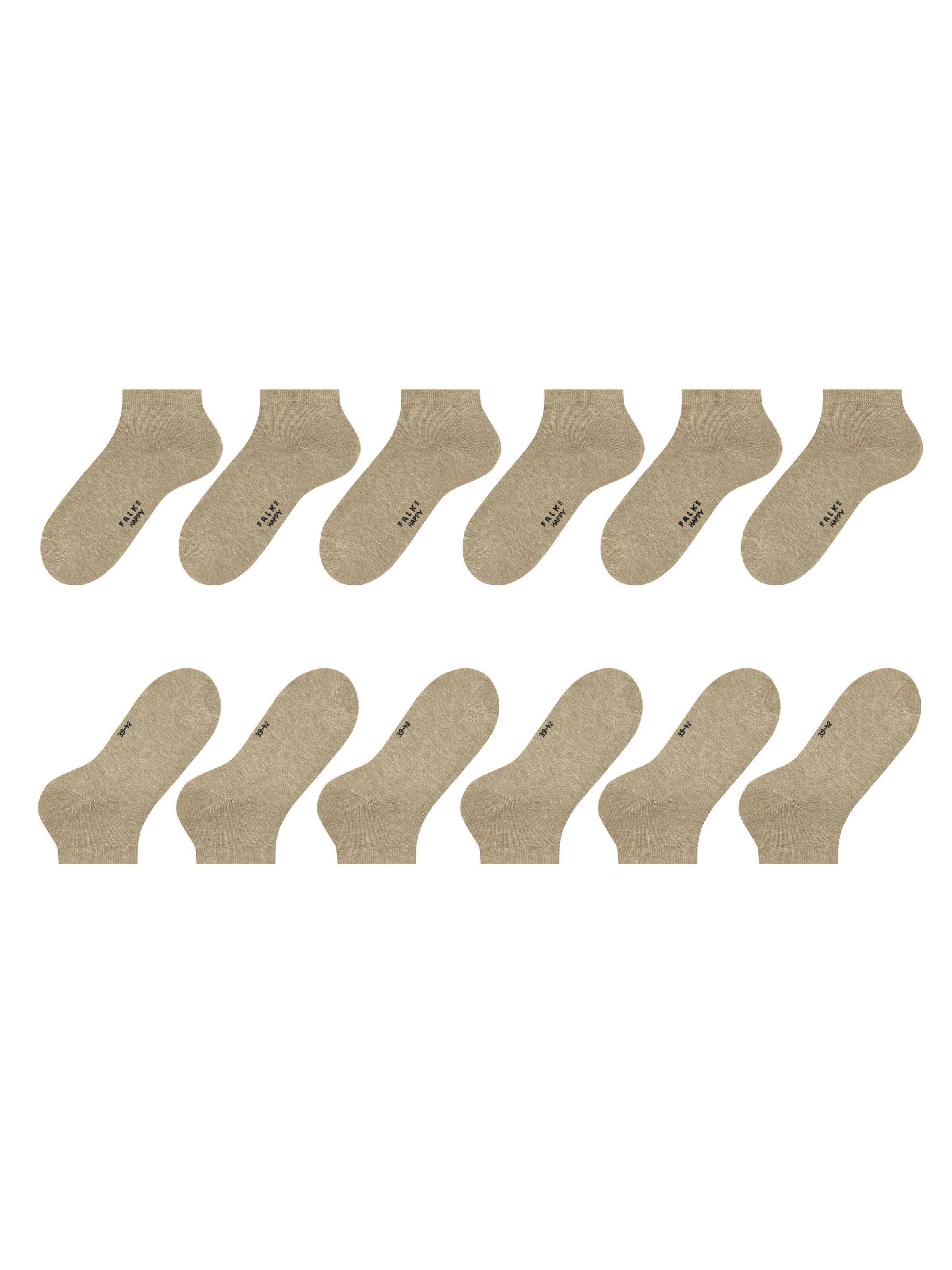 FALKE Socks 'Happy 6-Pack' in Beige