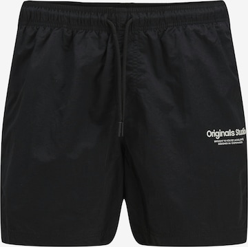 JACK & JONES Badeshorts 'NAXOS' in Schwarz: Vorderseite