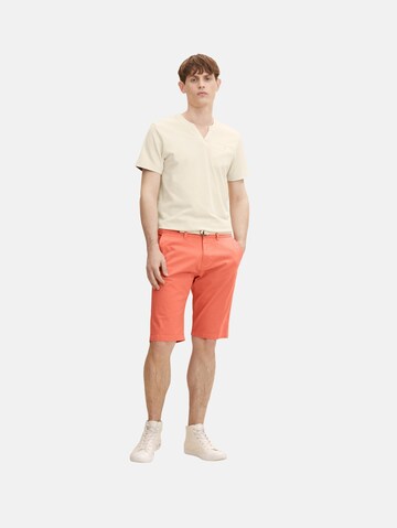 TOM TAILOR Regular Chino Pants in Orange: front