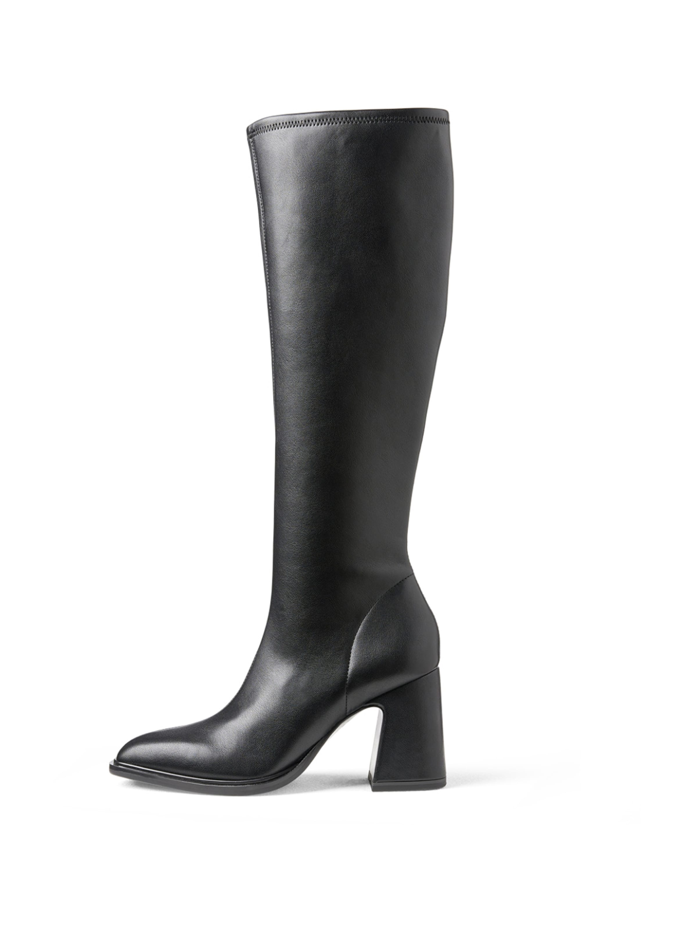 NEWD Škornji | črna barva: sprednja stran