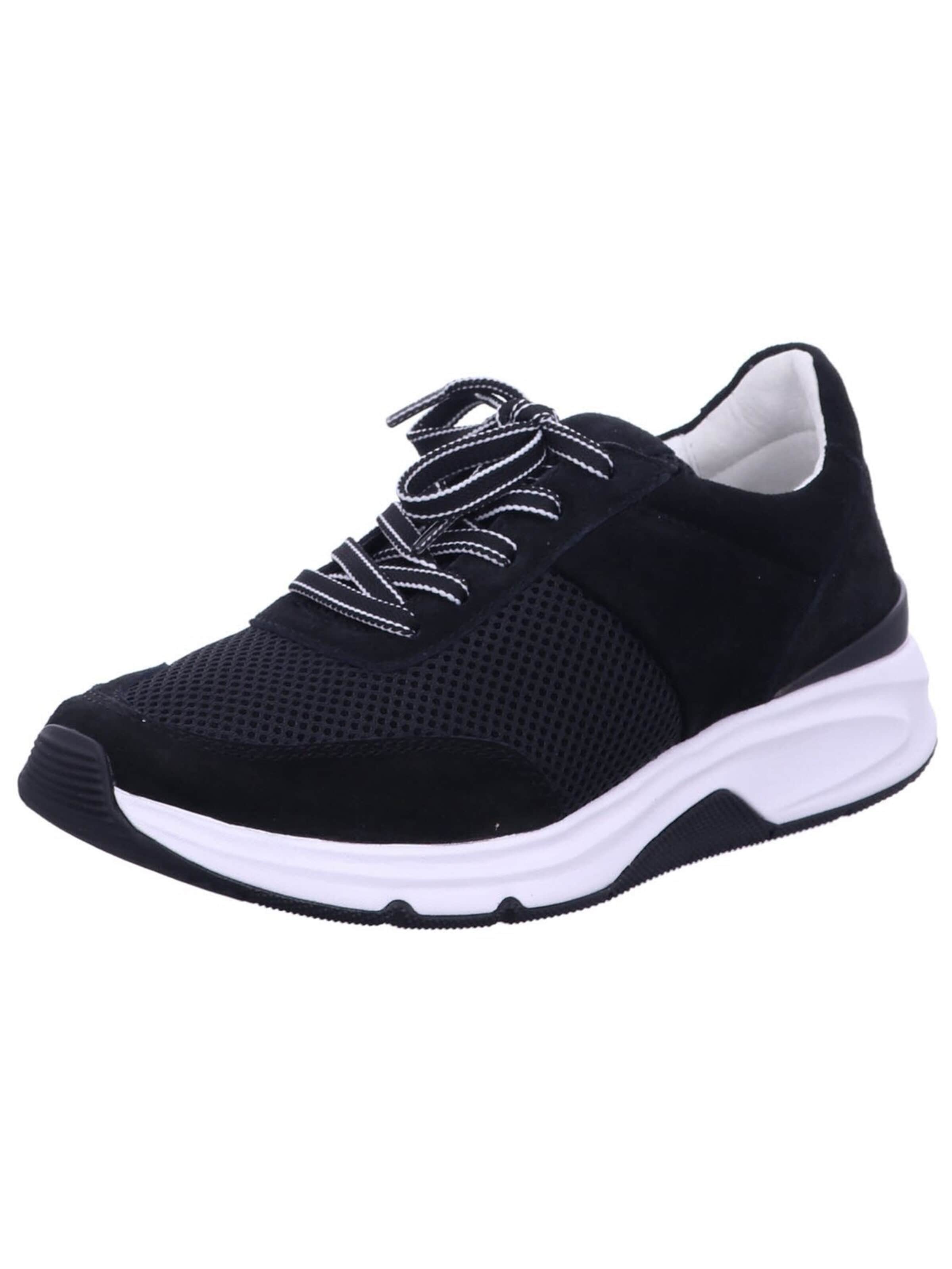 Gabor Comfort Sneakers 'Komfort Schnürschuh Damen 66.897 37' in Black: front