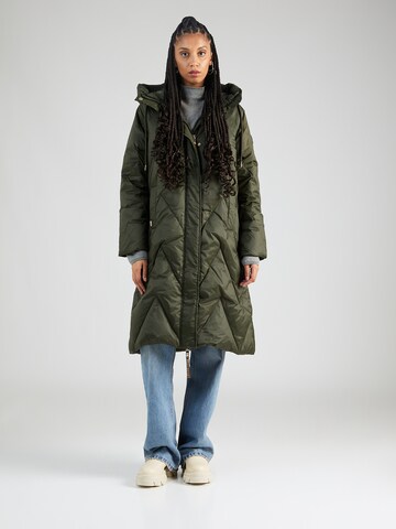 MOS MOSH Winter Coat in Green: front