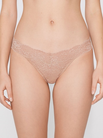 Tezenis Thong in Beige: front