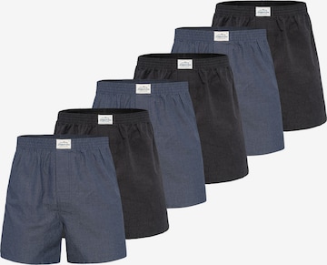Boxers ' American Boxershorts Herren 6-Pack in klassischen Designs ' Lakeford & Sons en bleu : devant