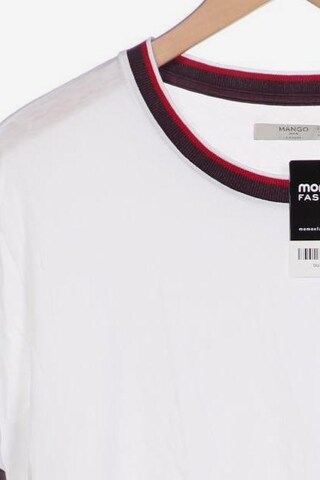 MANGO MAN T-Shirt XL in Weiß