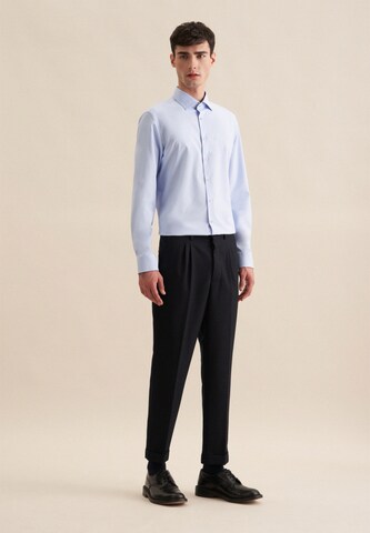 SEIDENSTICKER Slim Fit Hemd 'Smart Performance' in Blau