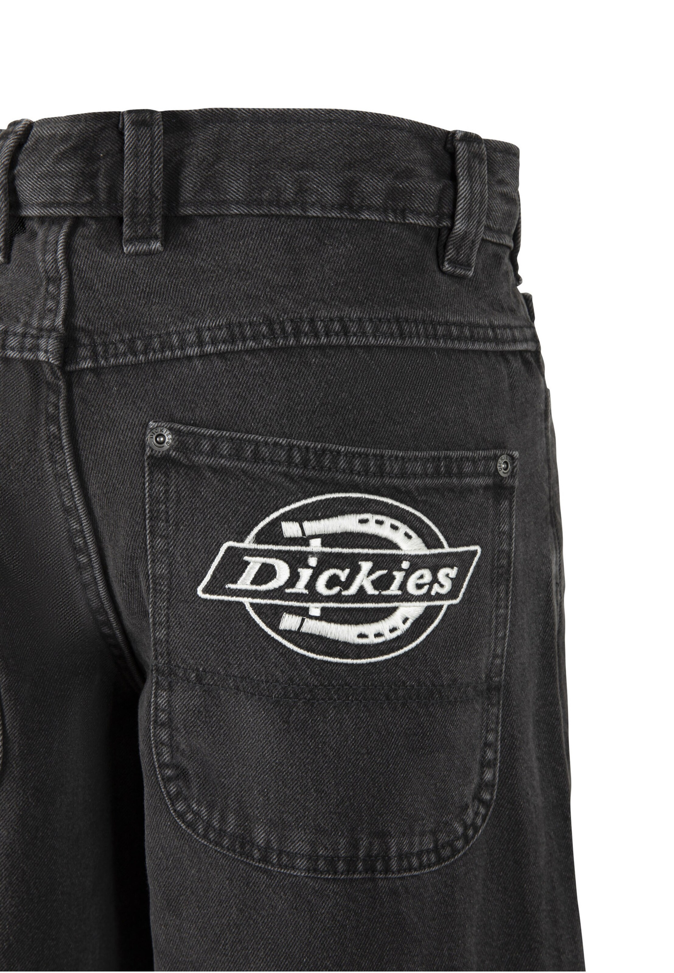 DICKIES Ohlapna forma Kavbojke 'Hilham' | črna barva: zadnja stran