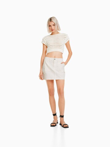 Jupe Bershka en blanc