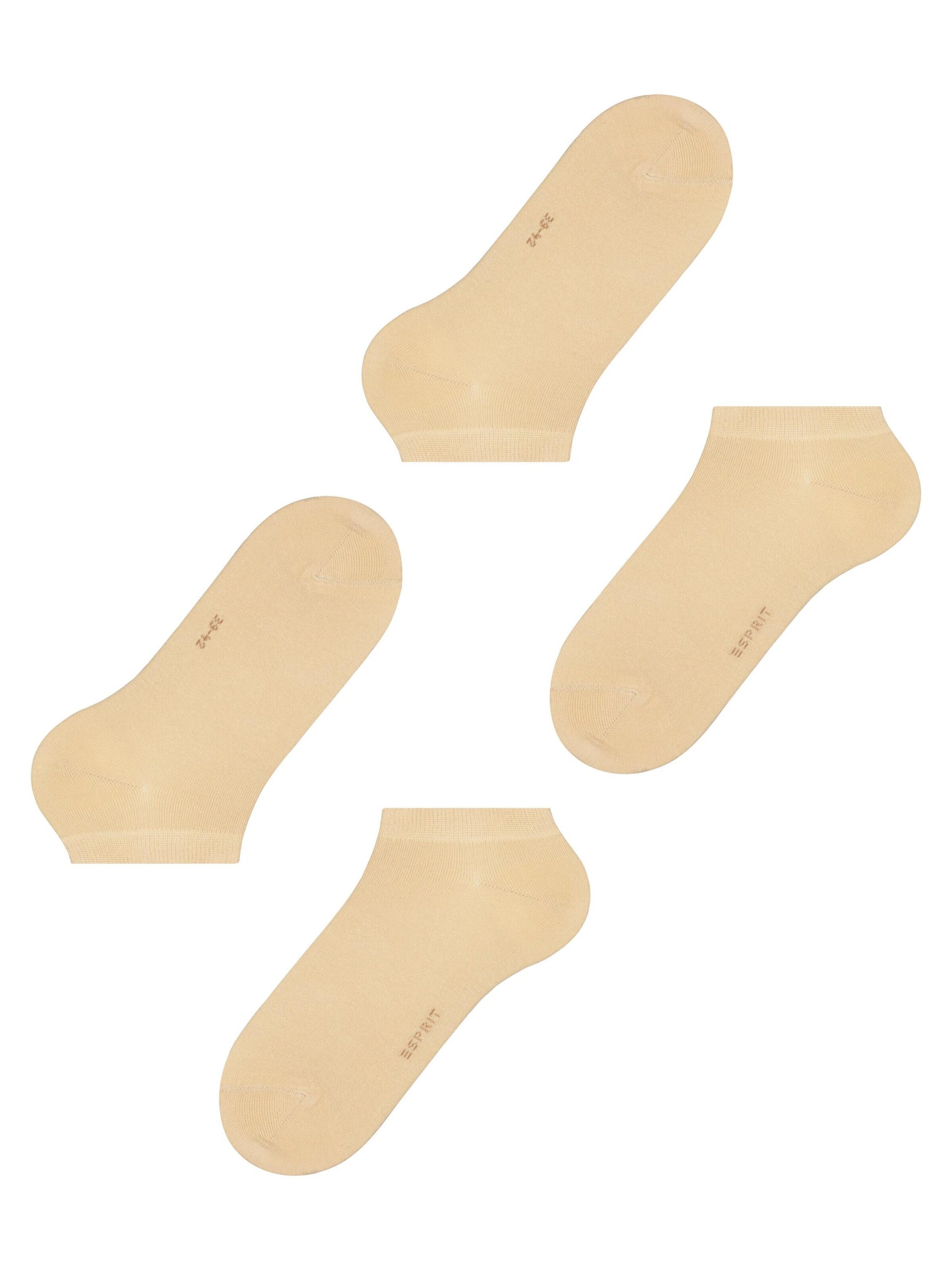ESPRIT Füßlinge 'Basic Uni 2-Pack'‌‌ in Beige
