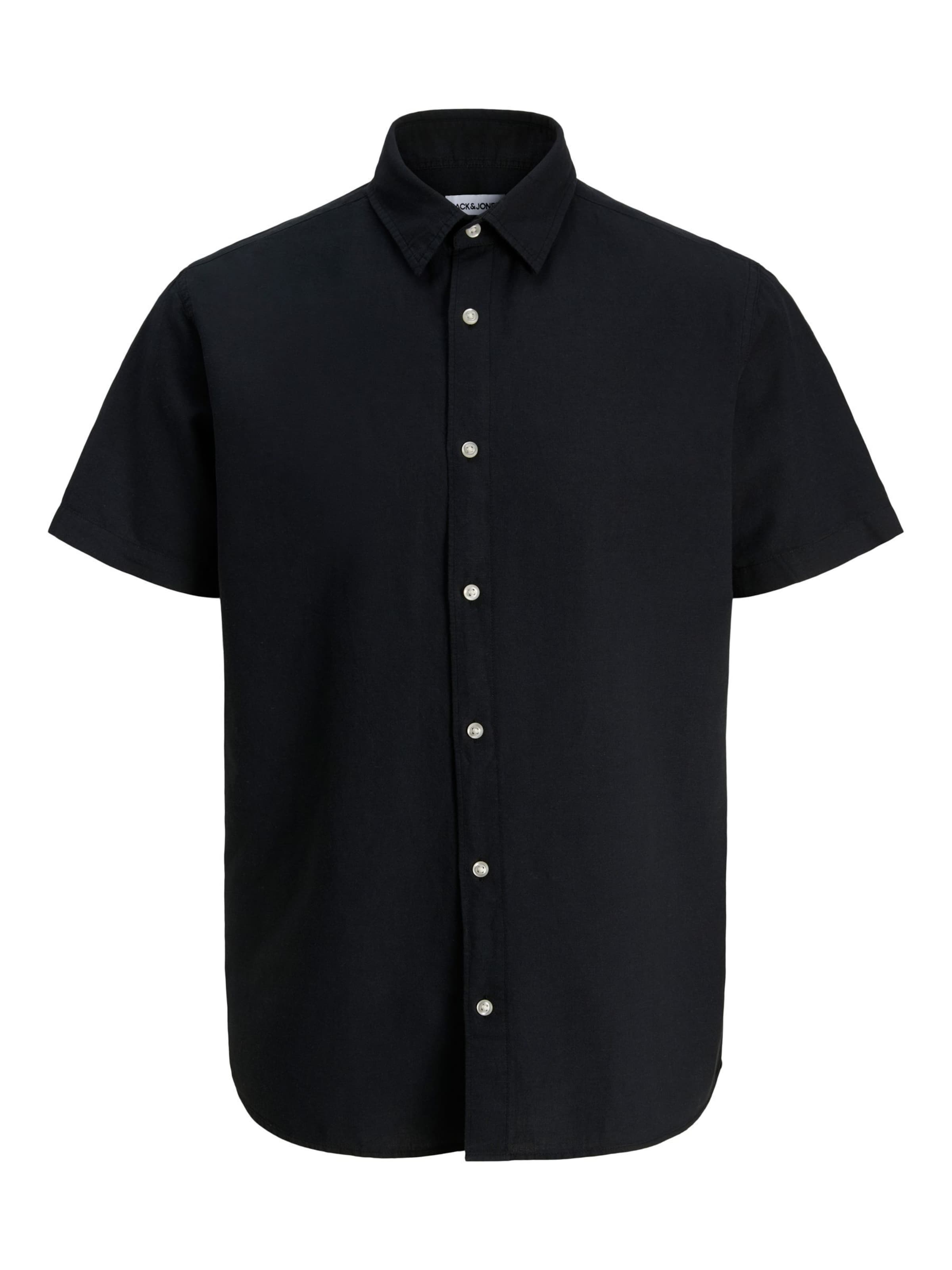 Chemise 'JJEBreeze' Jack & Jones Junior en noir : devant