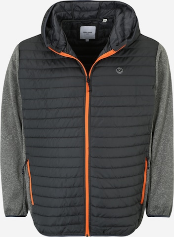 Jack & Jones Plus Jacke 'Emulti' in Grau: predná strana