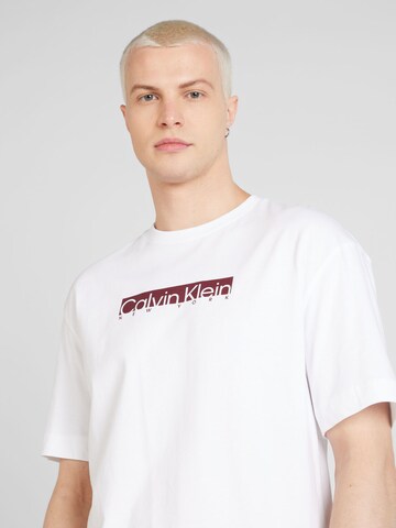 T-Shirt 'NEW YORK' Calvin Klein en blanc