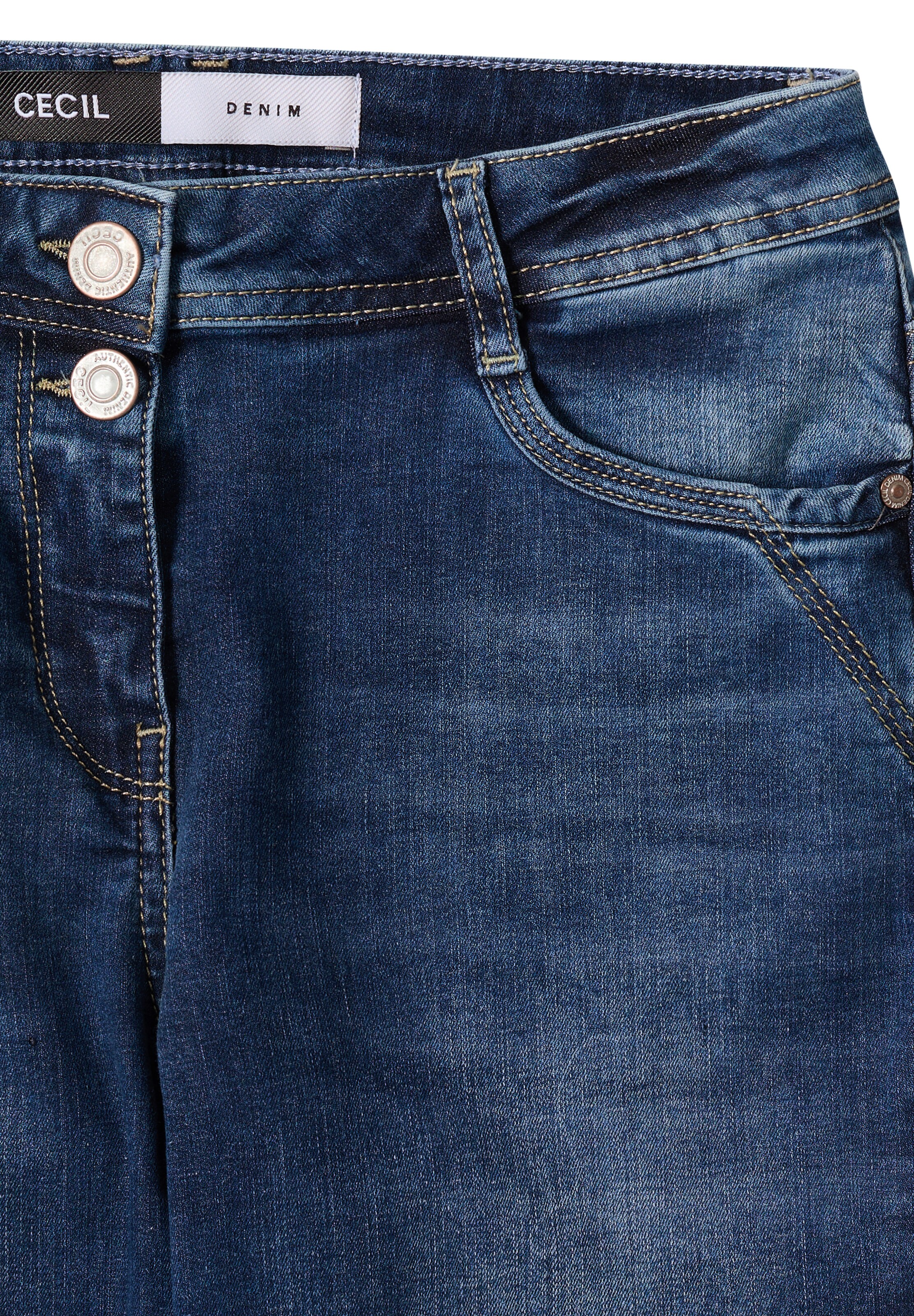 CECIL Regular Jeans in Blau
