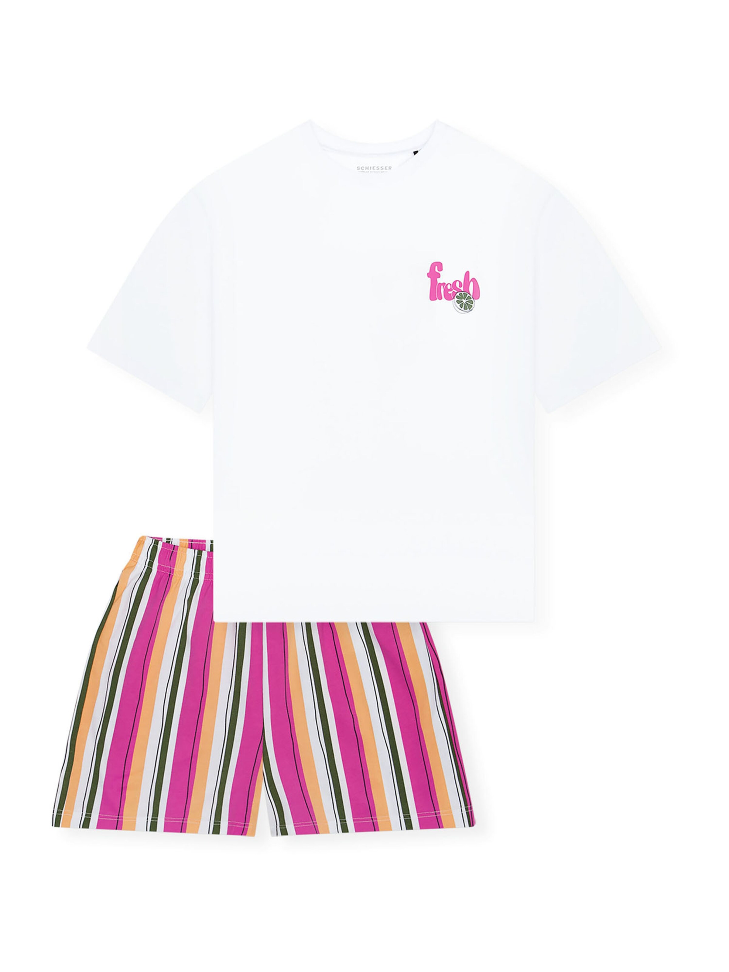 Pyjama ' Teens Nightwear ' SCHIESSER en rose : devant