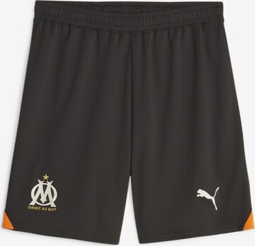 Regular Pantalon de sport 'Olympique de Marseille' PUMA en noir : devant