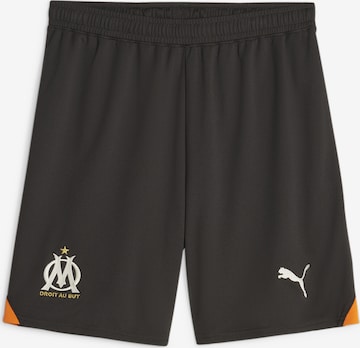 PUMA Workout Pants 'Olympique de Marseille' in Black: front