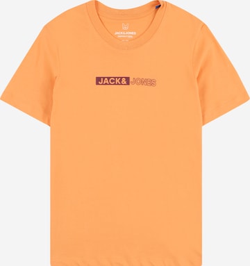 Jack & Jones Junior Shirt 'NEO' in Oranje: voorkant