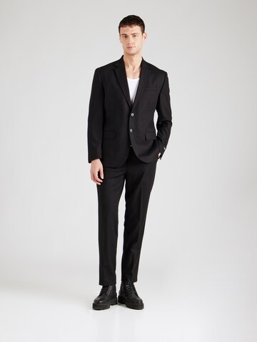 JACK & JONES Regular Kostym 'JPRTheo' i svart: framsida