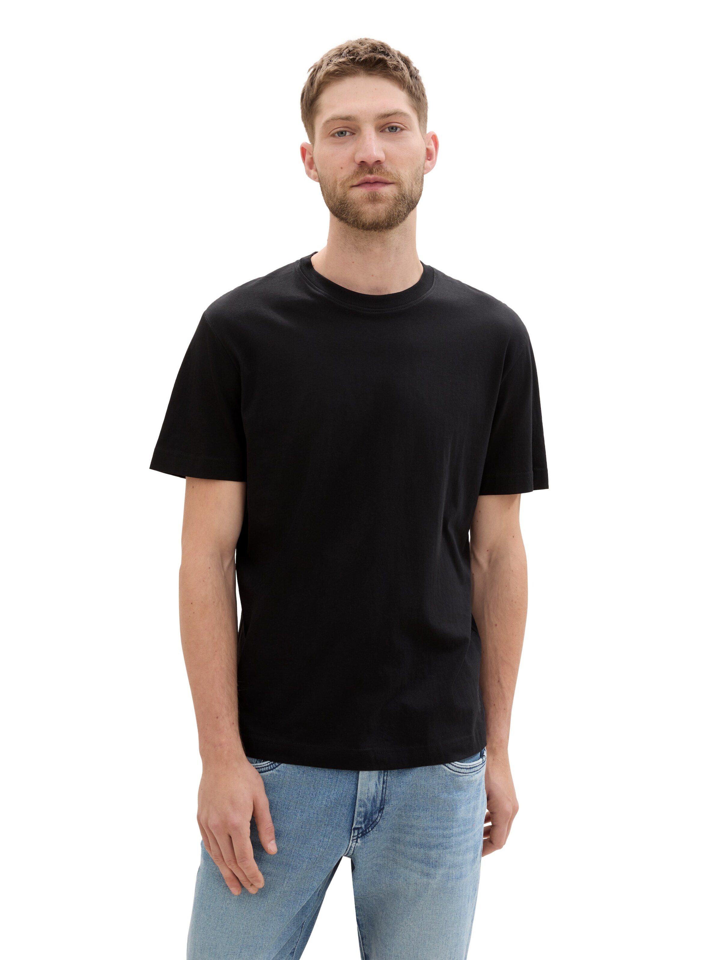 TOM TAILOR T-Shirt in Schwarz: Vorderseite