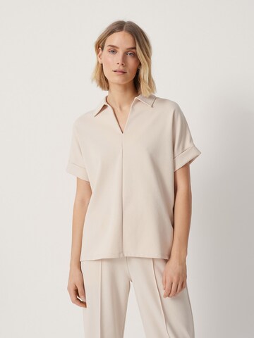 Someday Shirt 'Udita' in Beige: voorkant