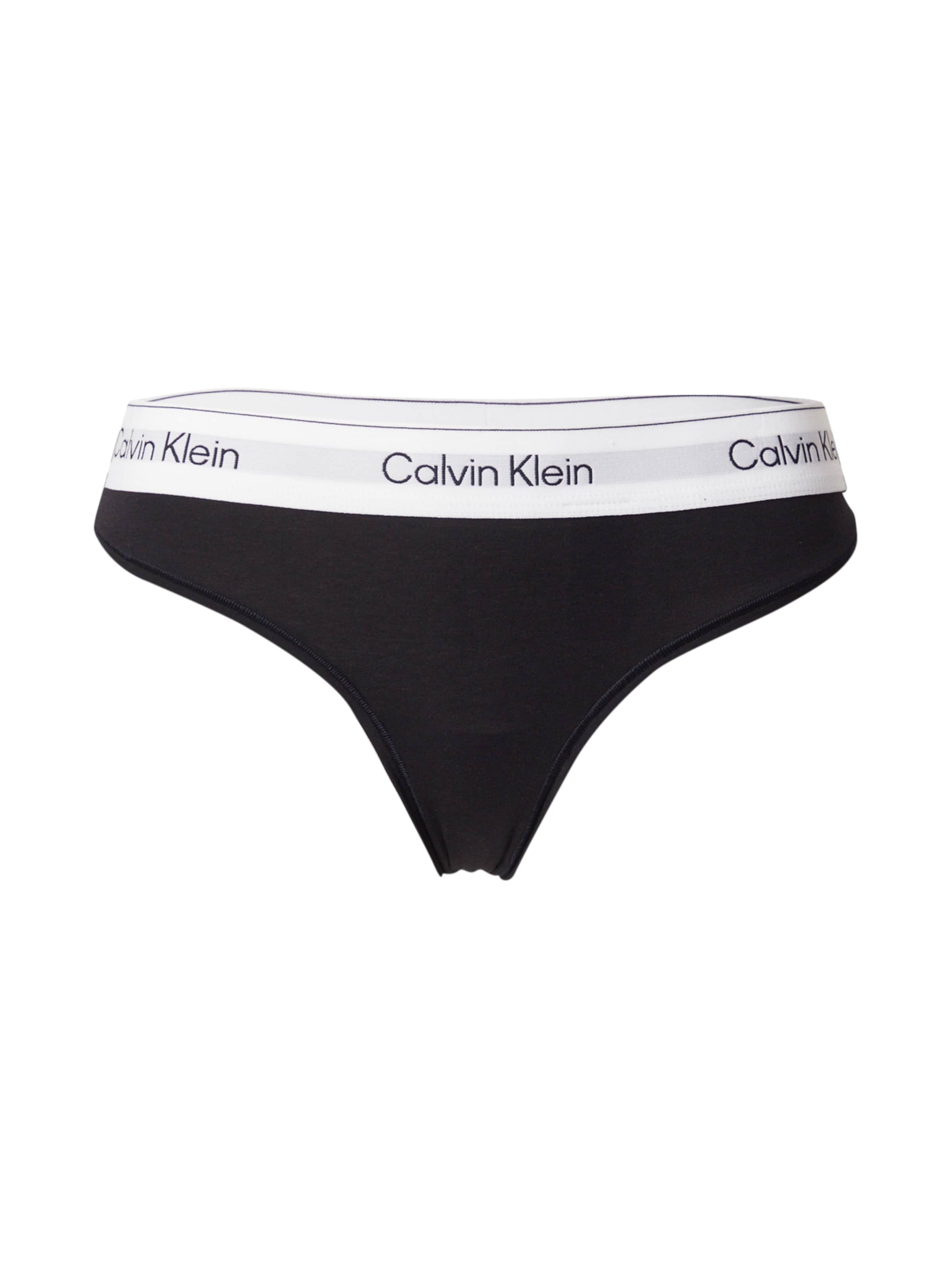 Calvin Klein Underwear String i svart: framsida
